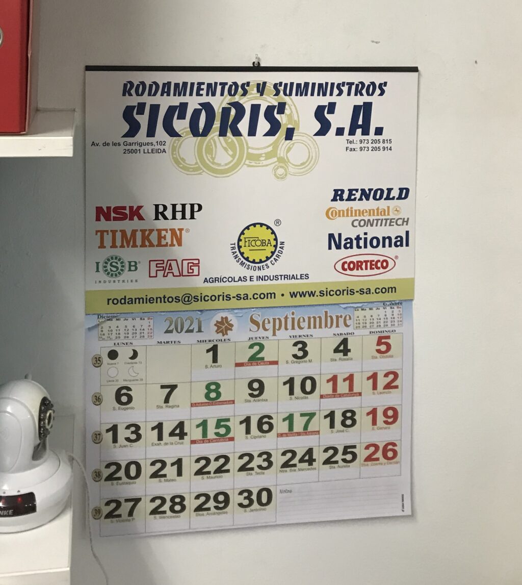 Imprimir calendarios de pared