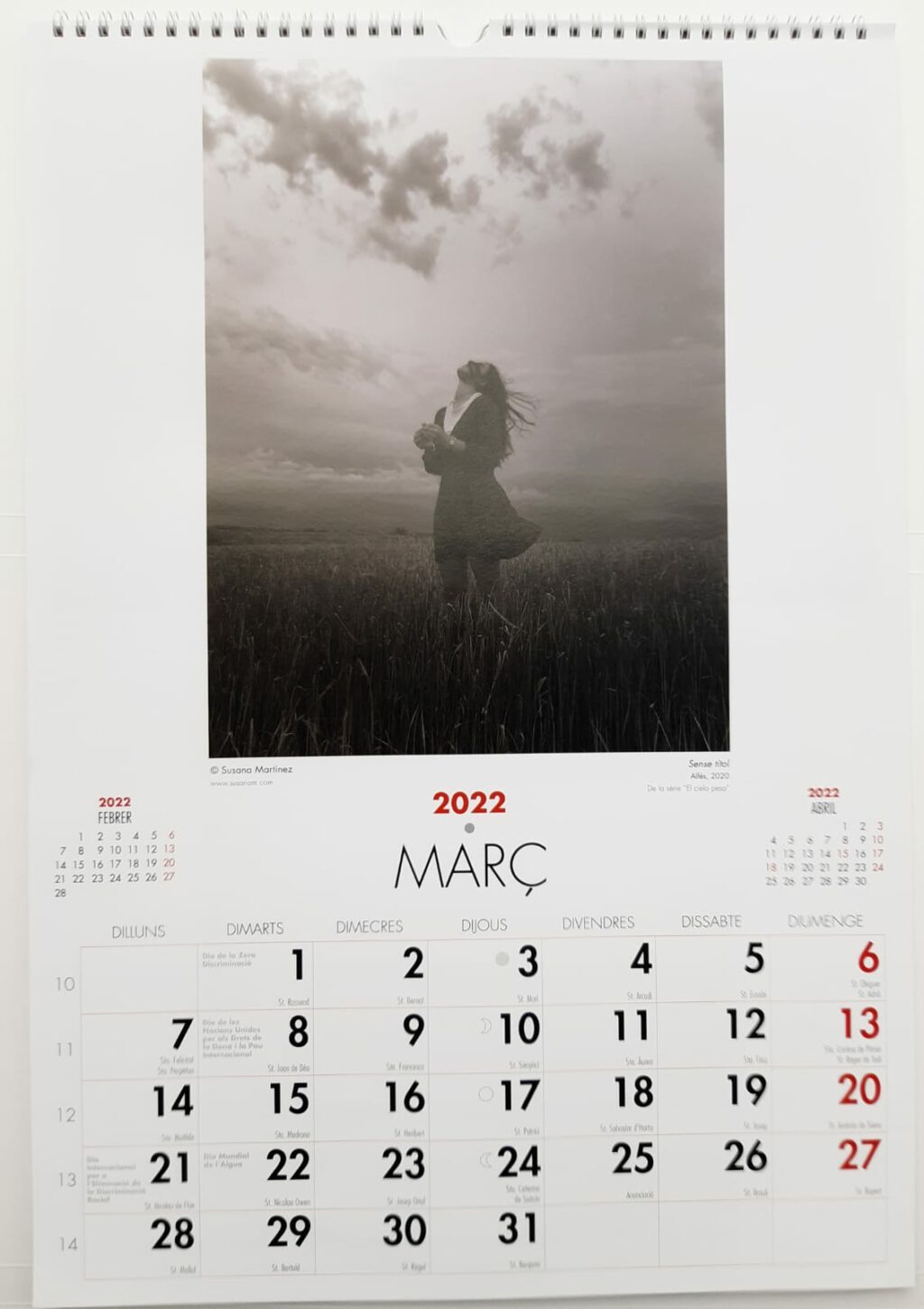 Calendario de pared ARTS FUGIT 2022