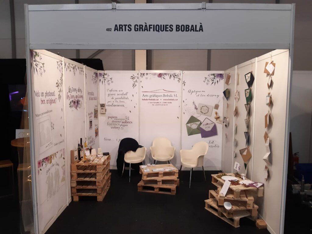 Estand d'Arts Gràfiques Bobalà a la fira Denuvis 2023